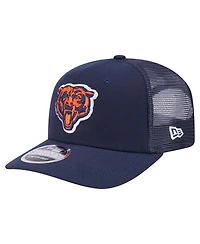 New Era Men's Navy Chicago Bears Main Trucker 9SEVENTY Stretch-Snap Hat
