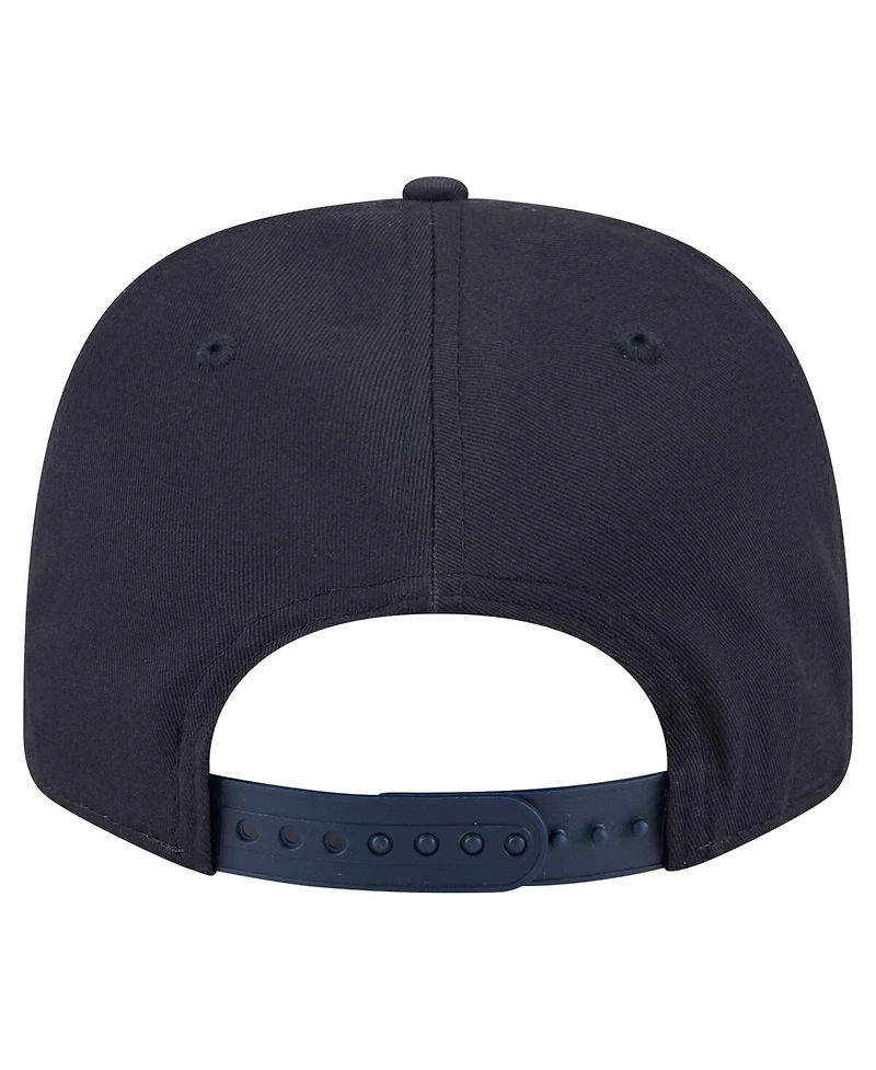 New Era Men's Navy New York Yankees Circle Patch 9SEVENTY Stretch-Snap Hat