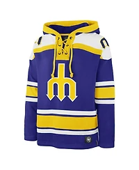 '47 Brand Men's Royal Seattle Mariners Superior Lacer Pullover Hoodie
