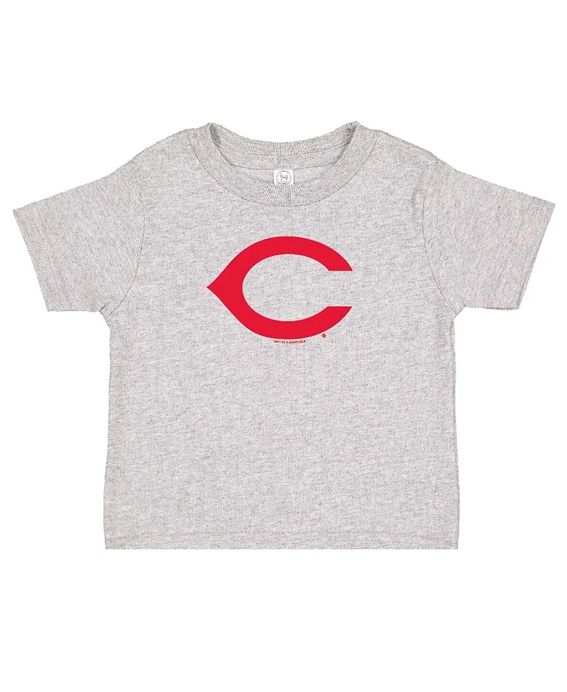 Soft as a Grape Toddler Red/Heather Gray Cincinnati Reds Cooperstown Collection T-Shirt, Set of 2