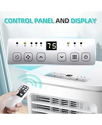 Cowsar Portable Air Conditioner 10000 Btu, Remote Control, 4 in 1 protable ac, Cools 450sq. ft, 24 Hour Timer, Quiet Operation,Window Fan, 2 Speed for