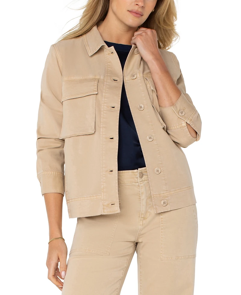 Liverpool Los Angeles Women's Twill Cargo Jacket