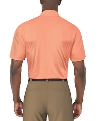 Pga Tour Men's Short Sleeve Micro Geo Print Polo Shirt
