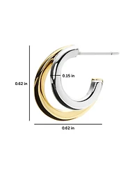 Ana Luisa Double Hoop Earrings - Scarlett Two Tone
