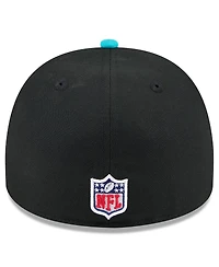 New Era Men's Black/Aqua Miami Dolphins 2025 Nfl Draft On Stage A-Frame 59FIFTY Fitted Hat