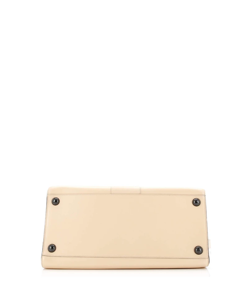Pre-Owned Delvaux Gm Brillant Top Handle Bag Leather