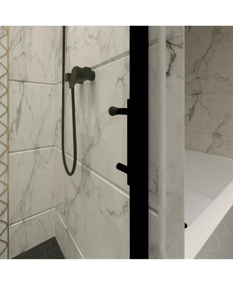 Premium Shower Door: Durable, Anti-Leak, Adjustable, Smooth Pivot