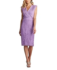 Tadashi Shoji Women's Newell Embroidered Blouson Dress