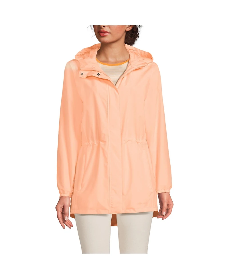 Lands' End Women's Squall Packable Waterproof Raincoat