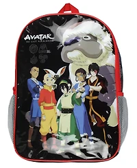 Avatar The Last Airbender 17" Backpack Aang Zuko Katara Toph Appa Character School Book Bag