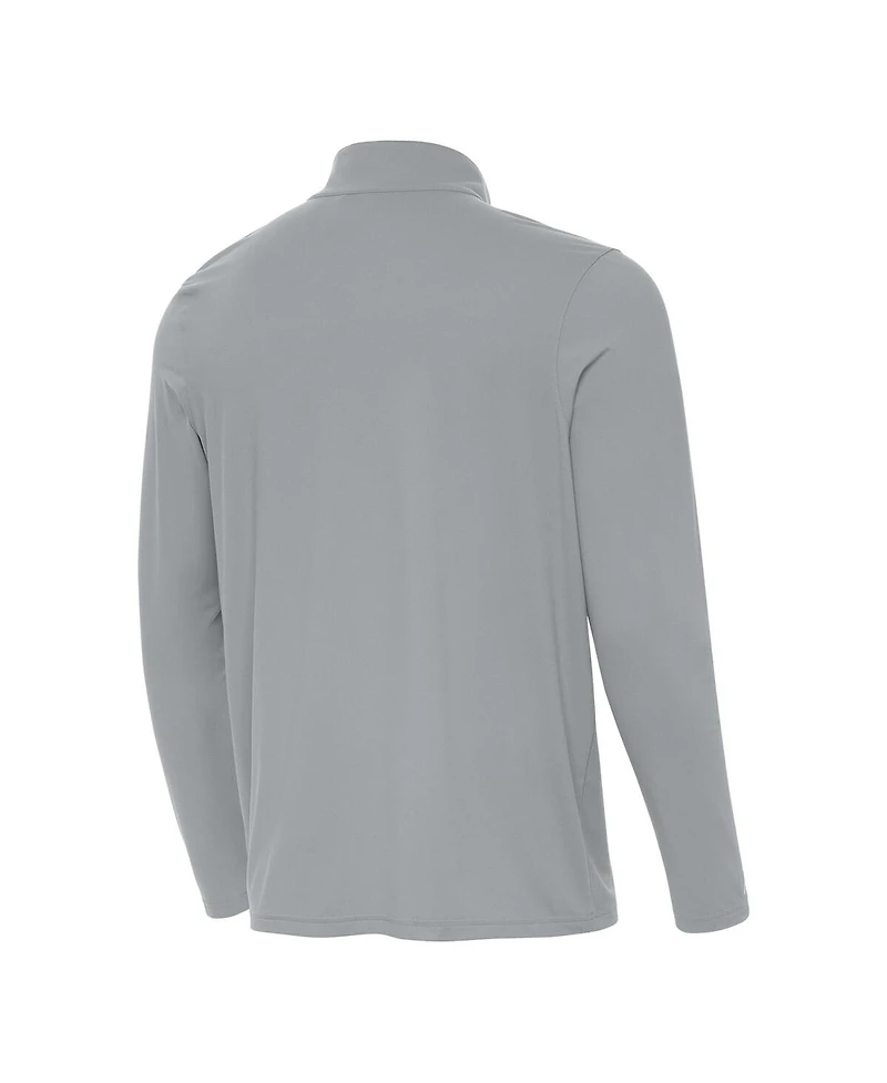 Antigua Men's Gray Georgia Bulldogs Intent Quarter-Zip Top