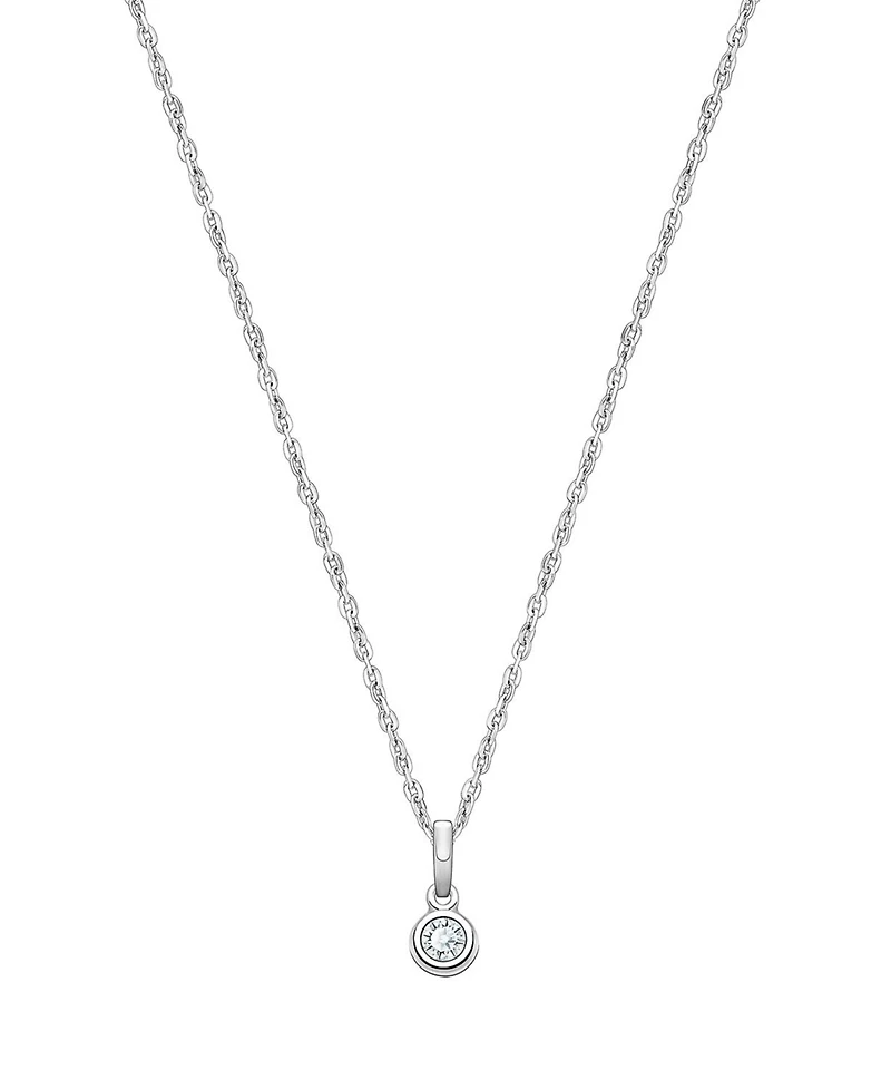 Tiny Blessings Girls Children's Sterling Silver tB Birthstone 12-14" Necklace