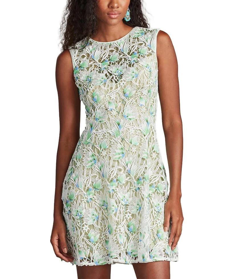 Tadashi Shoji Women's Pyla 3D Floral Embroidered Mini Dress