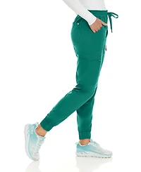 Medichic Women's Seven Pocket Cargo Scrub Pants Joggers with 4-Way Stretch