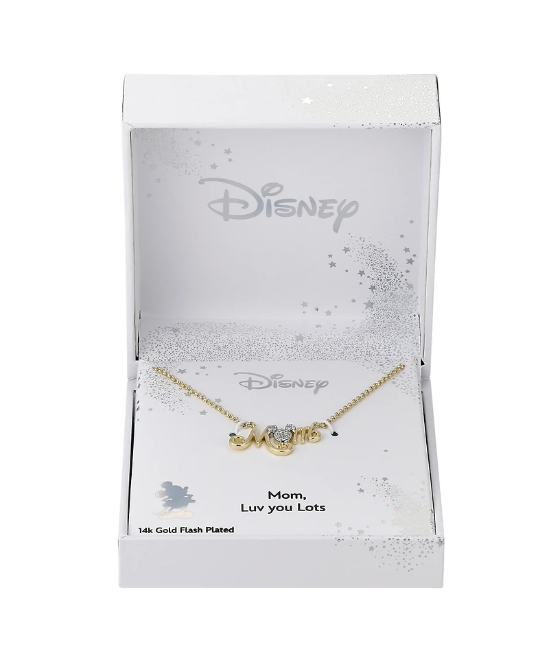 Disney Cubic Zirconia Mickey Mouse Mom Necklace