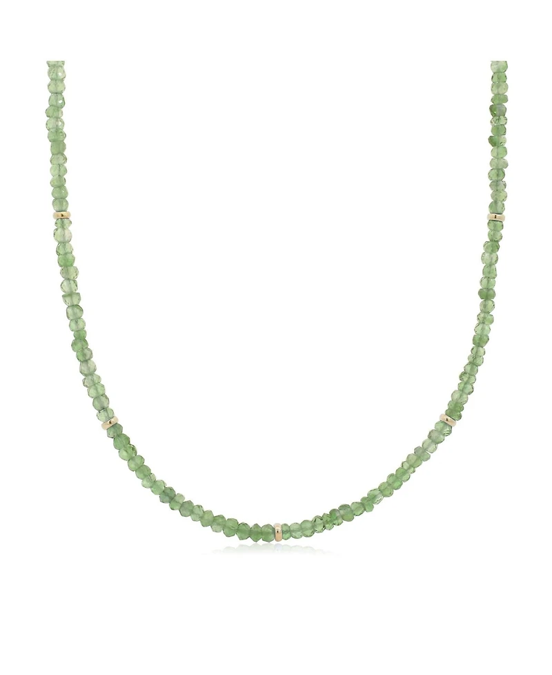 The Lovery Peridot Bead Necklace 14K Gold