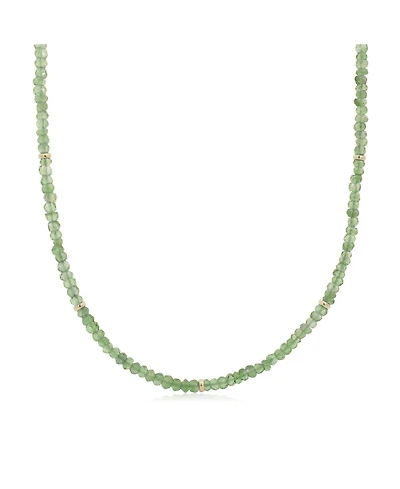 The Lovery Peridot Bead Necklace 14K Gold