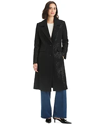 Kate Spade New York Women's Embellished Single-Breasted Coat