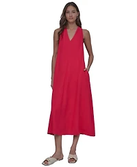 Dkny Jeans Women's V-Neck Racerback Swing Dress