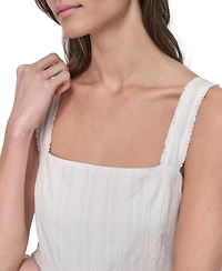Dkny Jeans Women's Cotton Tiered Maxi Dress