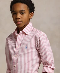 Polo Ralph Lauren Big Boys Plaid Cotton Poplin Shirt