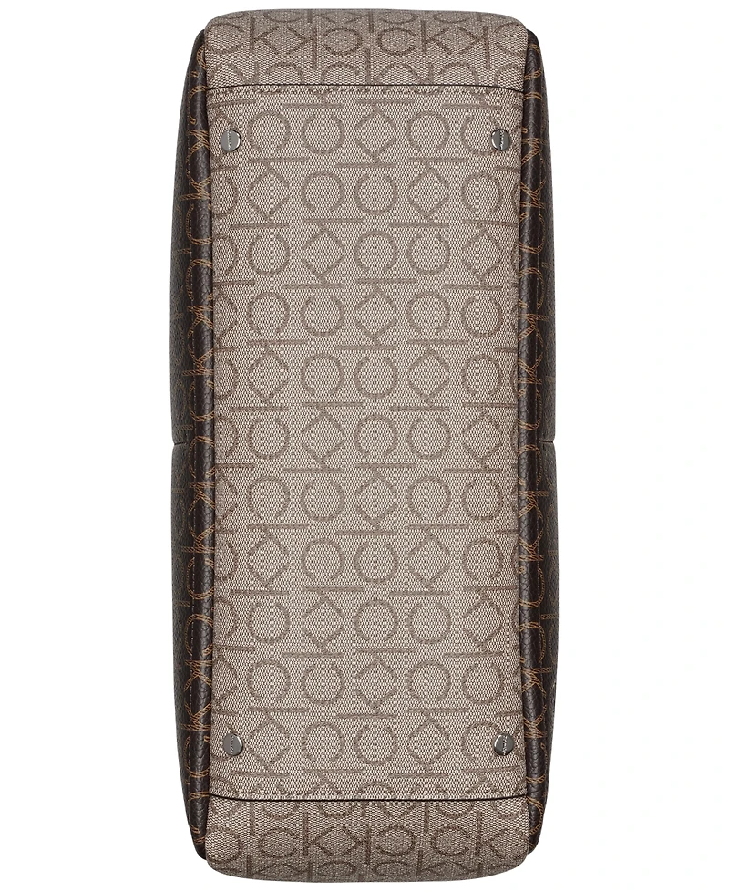 Calvin Klein Zoe Signature Chain Tote Bag