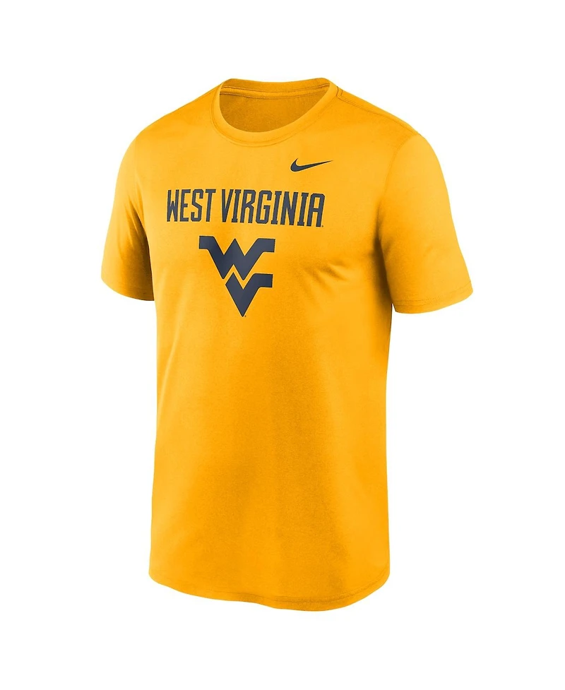 Nike Men's Gold West Virginia Mountaineers Lockup Legend Performance T-Shirt