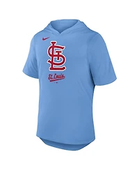 Nike Men's Light Blue St. Louis Cardinals Tri-Blend Performance Hoodie T-Shirt