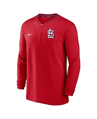 Nike Men's Red St. Louis Cardinals Authentic Collection Performance Half-Zip Top