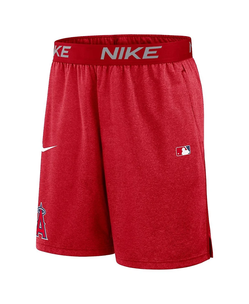 Nike Men's Red Los Angeles Angels Authentic Collection Performance Knit Shorts
