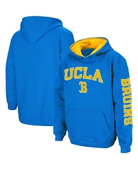 Colosseum Big Boys and Girls Blue Ucla Bruins 2-Hit Team Pullover Hoodie