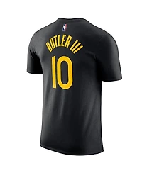 Jordan Men's Jimmy Butler Iii Black Golden State Warriors Statement Edition Name Number T-Shirt