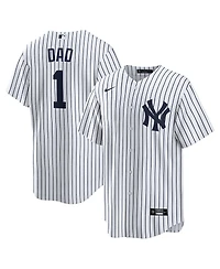 Nike Men's White New York Yankees 1 Dad Home Replica Jersey