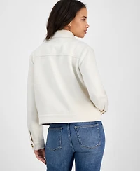 Steve Madden Women's Collared Button-Front Jacket