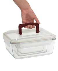 Sedona Kitchen 8-Piece Rectangular Glass Container Food Storage Set