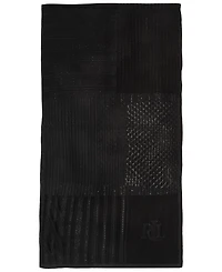 Lauren Ralph Pointelle Patchwork Wrap