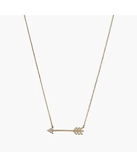 Sterling Silver 18k Gold Plated Chevron Arrow Pendant Necklace