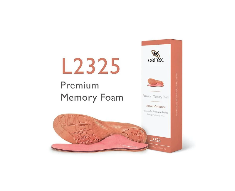 Women's Premium Memory Foam Posted Orthotics W/ Metatarsal Support