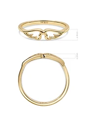 Devata Angel Wings Ring in 14K Gold, Size approx. grams