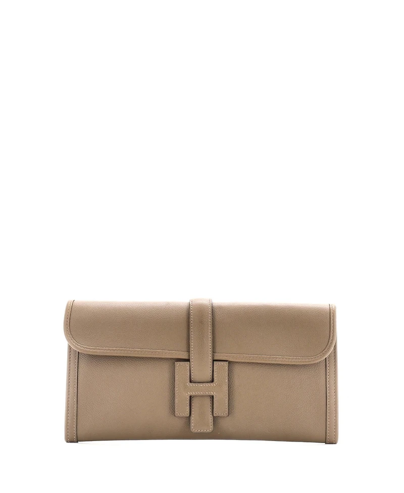 Pre-Owned Hermes 29 Jige Elan Clutch Evercolor