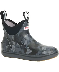 Women's 6 Black Camo Ankle Deck Boot