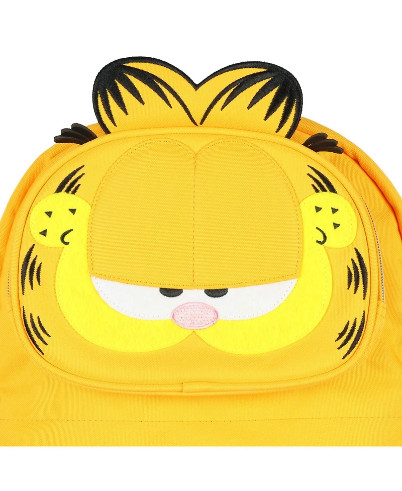 Garfield Backpack 3D Character Orange Tabby Cat School Book Bag