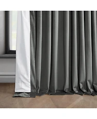 Half Price Drapes Extra Wide Heritage Plush Velvet Room Darkening Curtain
