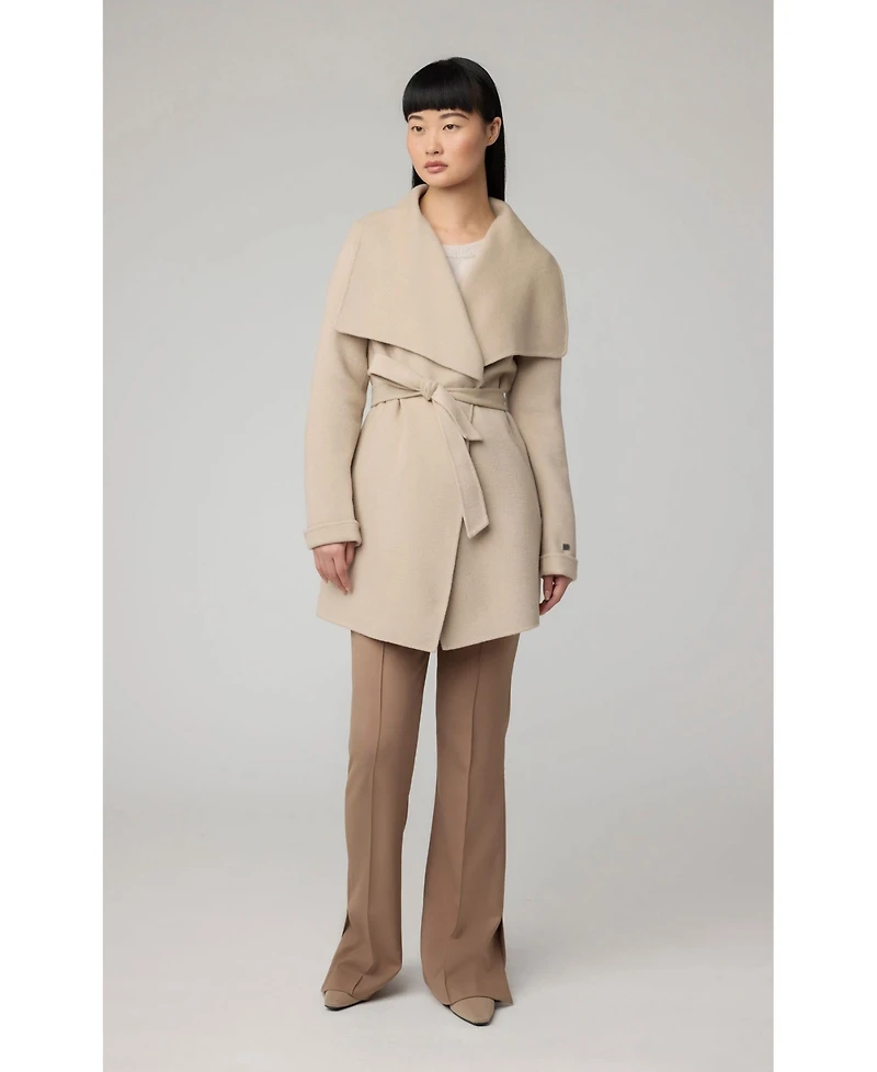 Soia & Kyo Women's Bridgette-n Straight-Fit Double-Face Wool Coat