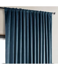 Half Price Drapes Extra Wide Heritage Plush Velvet Room Darkening Curtain