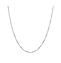 Bling Jewelry Bead Bar Ball 1.5MM Sterling Silver Chain Necklace for Nickel-Free Italy Made
