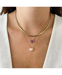 Adornia Fine Birthstone Necklace 14k Gold Vermeil