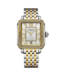 Stuhrling Women s VivreLuxe 34mm Rectangle Quartz Watch, Crystal Bezel, Roman Numeral Dial