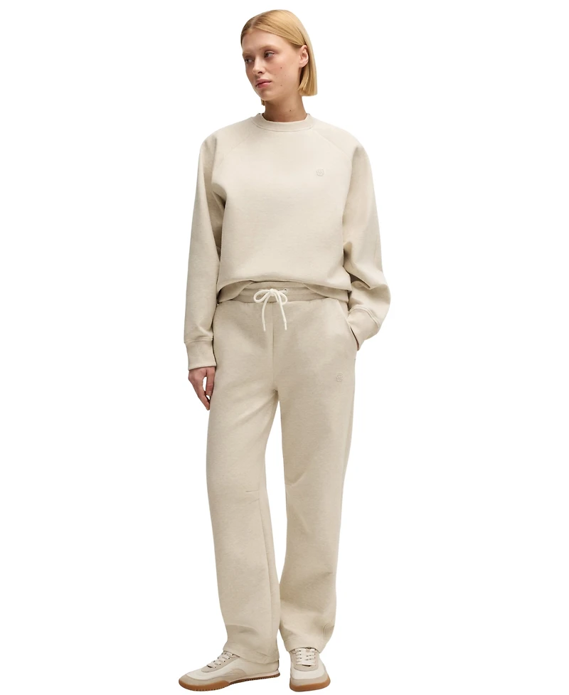 Boss by Hugo Women's Cropped Cotton-Blend Tracksuit Pants