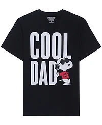 Hybrid Apparel Men's Peanuts Cool Dad Short Sleeve T-Shirt